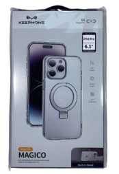 Накладка для i-Phone 15 Pro Keephone Magico Magsafe прозрачный