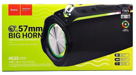  Bluetooth колонка Hoco HC23 BT5.3/2400mAh/6ч/10Вт/TF/FM/USB/AUX чёрная