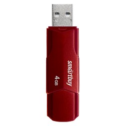 USB флеш накопитель SmartBuy 4GB Clue Burgundy (SB4GBCLU-BG)