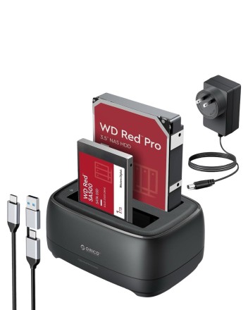  Док-станция для 2 HDD Orico DD28C3-C 5Gbps USB3.0 черная