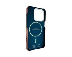 Накладка для i-Phone 15 Pro 6.1&quot; Pitaka Magez Case 5 Aramid Fiber Костёр (bonfire)