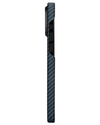  Накладка для i-Phone 15 Pro 6.1&quot; Pitaka MagEZ Case 4 Thin &amp; Light сине-черный.арамид