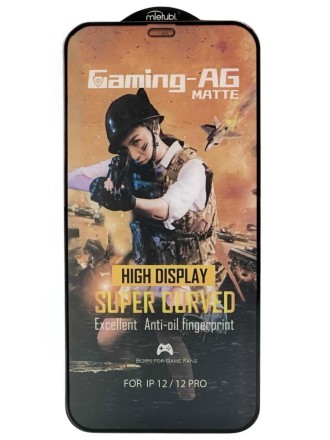  Защитное стекло для i-Phone 12/12 Pro 6.1&quot; AG матовое чёрное