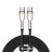  Кабель-зарядка Type-C на Type-C Baseus Cafule Metal 1м CATJK-C01 100W черный