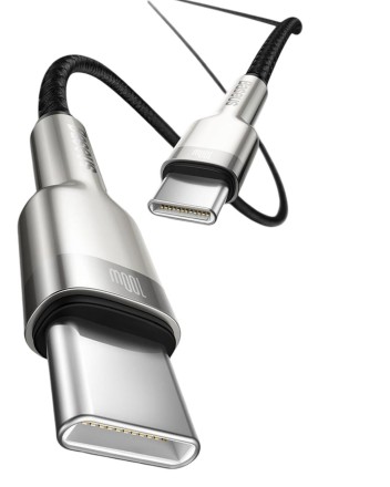  Кабель-зарядка Type-C на Type-C Baseus Cafule Metal 1м CATJK-C01 100W черный