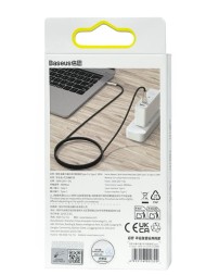 Кабель-зарядка Type-C на Type-C Baseus Cafule Metal 1м CATJK-C01 100W черный