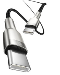 Кабель-зарядка Type-C на Type-C Baseus Cafule Metal 1м CATJK-C01 100W черный