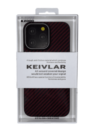  Накладка для i-Phone 14 Pro Max K-Doo Kevlar пластик красная