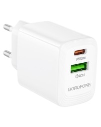 Сетевое зар. устр. Borofone BN29 1USB/1C 22.5W/30W белое