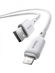 Usb Кабель-зарядка Lightning Baseus Silky Series 2.4A 1м (P10377702213-00) белый