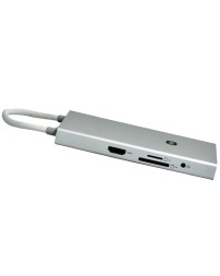 USB-C хаб Xiaomi Usb-A/Type-C 10 в 1 (XMTIO01YM) серебристый