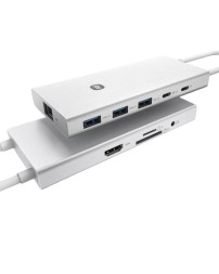 USB-C хаб Xiaomi Usb-A/Type-C 10 в 1 (XMTIO01YM) серебристый