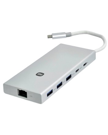 USB-C хаб Xiaomi Usb-A/Type-C 10 в 1 (XMTIO01YM) серебристый
