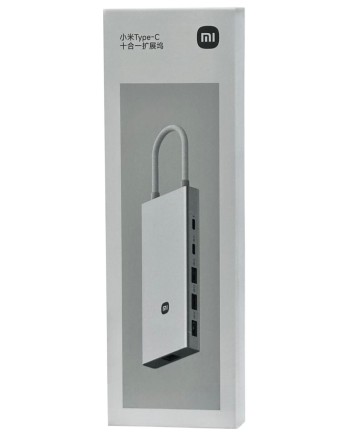  USB-C хаб Xiaomi Usb-A/Type-C 10 в 1 (XMTIO01YM) серебристый