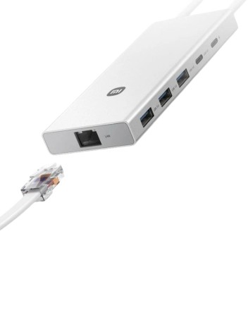  USB-C хаб Xiaomi Usb-A/Type-C 10 в 1 (XMTIO01YM) серебристый