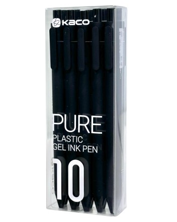  Ручка гелевая Kaco Pure Plastic Gelic Pen (комплект 10шт) K1015