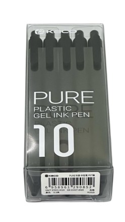  Ручка гелевая Kaco Pure Plastic Gelic Pen (комплект 10шт) K1015