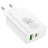  Сетевое зар. устр. Borofone BN10 1USB/1C 22.5W/65W белое