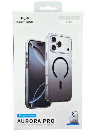  Накладка для i-Phone 17 Pro Keephone Aurora Pro MagSnap черный