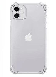 Чехол-накладка силикон i-Phone 11 прозрачный противоударный 1.5мм тех.пак