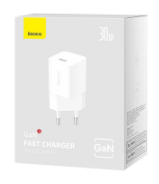 Сетевое зар. устр. Baseus GaN5 Fast Charger (mini) 1C 30W CCGN070502 белое