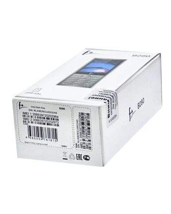  Мобильный телефон F+ B280 2.8"/240x320/2500mAh/2 SIM/MicroSD/ темно-серый