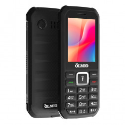 Мобильный телефон Olmio P30 2.4&quot;/320x240/2800mAh/Micro-SIM/3 SIM//MicroSD/0.3Мп/Powerbank черный