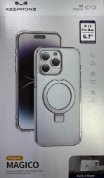 Накладка для i-Phone 15 Pro Max Keephone Magico Magsafe прозрачный