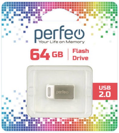  USB флеш накопитель Perfeo 64GB M05 металлический