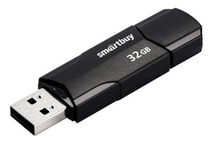  USB флеш накопитель Smartbuy 32GB Clue Black (SB32GBCLU-K)