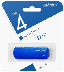 USB флеш накопитель SmartBuy 4GB Clue Blue (SB4GBCLU-BU)