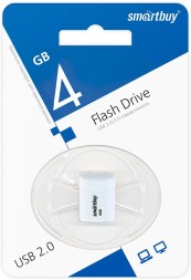 USB флеш накопитель Smartbuy 4GB Lara (SB4GBLara-W) белый