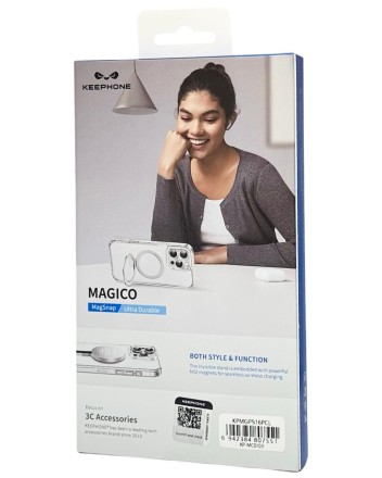  Накладка для i-Phone 16 Pro Keephone Magico MagSnap прозрачный