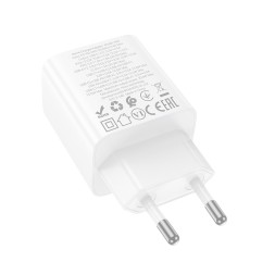 Сетевое зар. устр. Hoco N55 2USB/2С 20W белое