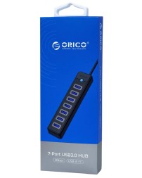 USB-С хаб Orico PW7U-U3-015 USB3.0x7 черный