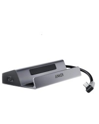 USB-C хаб для игровых консолей Anker A83S1 2xUSB3.0/2USB-C/HDMI/RJ45 серый