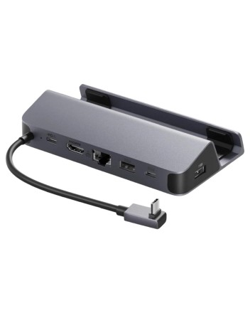  USB-C хаб для игровых консолей Anker A83S1 2xUSB3.0/2USB-C/HDMI/RJ45 серый