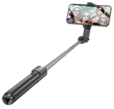  Монопод с пультом ДУ Borofone BY11 BT4.0/18-70см/18см черный