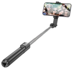 Монопод с пультом ДУ Borofone BY11 BT4.0/18-70см/18см черный