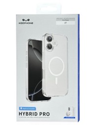 Накладка для i-Phone 17 Keephone Hybrid Pro MagSnap прозрачный