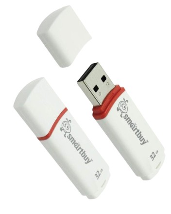  USB флеш накопитель Smartbuy 32GB Crown White (SB32GBCRW-W)