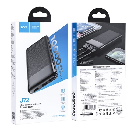  Powerbank Hoco J72 10000mAh 2USB черный