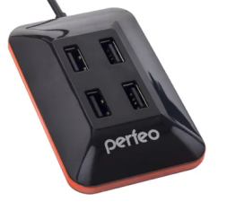 Perfeo USB-HUB 4 Port, (PF-VI-H028 Black) чёрный