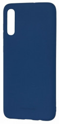 Накладка для Samsung Galaxy A02 Silicone cover темно-синяя