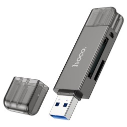 Картридер Hoco HB39 2TB 5Gbps USB3.0\T-C чёрный