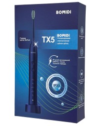 Ультразвуковая зубная щетка BOMIDI TX5 синяя