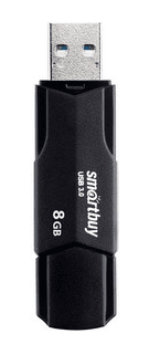  3.1 USB флеш накопитель Smartbuy 8GB Clue Black (SB8GBCLU-K3)