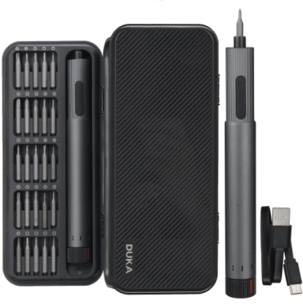  Отвертка электрическая 25в1 ATuMan Е2 Electric Precisoon Screwdriver Set черная