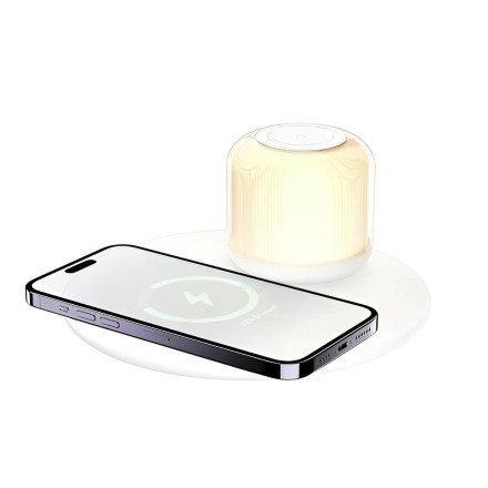  Беспроводное зарядное устройство + ночник Recci Shadow RLS-L17 15W белое