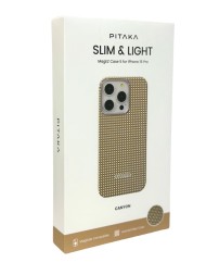 Накладка для i-Phone 15 Pro 6.1&quot; Pitaka Magez Case 5 Aramid Fiber Каньон(canyon)